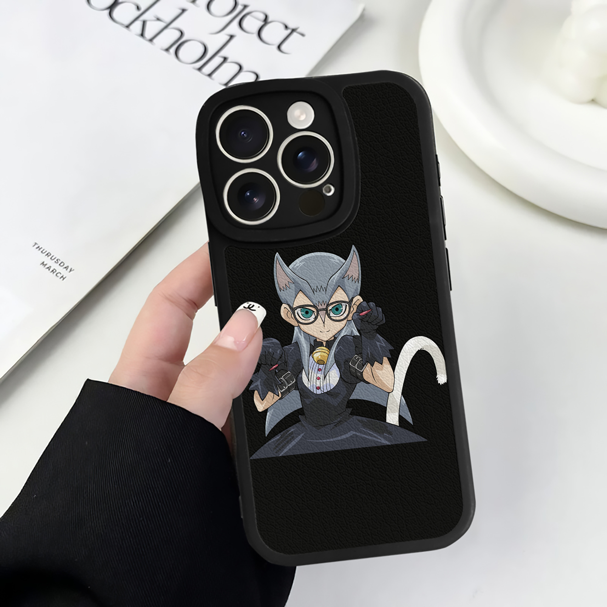 遊☆戯☆王 Yu-Gi-Oh! 【iPhone 16シリーズ対応】シリコンスマホケース（レザー調） 材質：シリコン
